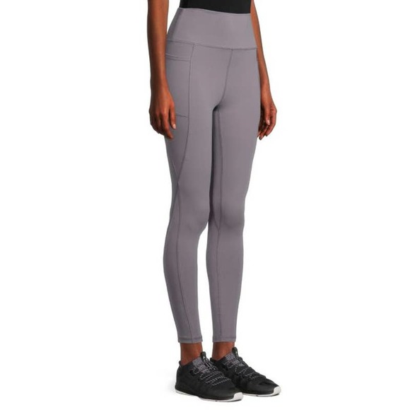 X By Gottex Grey Haley Compression Leggings with Pockets, Women's Medium - Picture 4 of 7